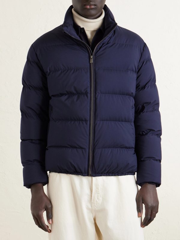Quilted Shell Down Bomber Jacket - FR Quilted Shell Down Bomber Jacket - FR