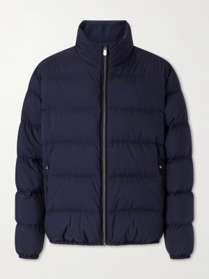 Quilted Shell Down Bomber Jacket