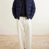 Quilted Shell Down Bomber Jacket - OU Quilted Shell Down Bomber Jacket - OU