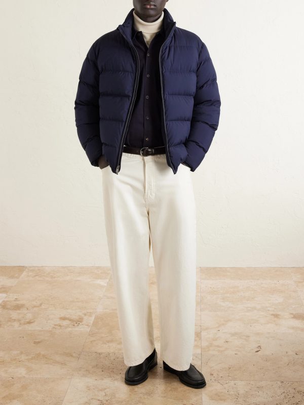 Quilted Shell Down Bomber Jacket - OU Quilted Shell Down Bomber Jacket - OU
