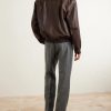 Leather Bomber Jacket - BK