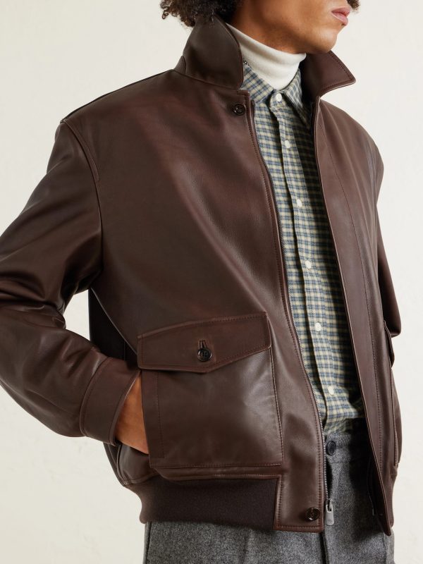 Leather Bomber Jacket - CU