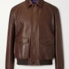 Leather Bomber Jacket