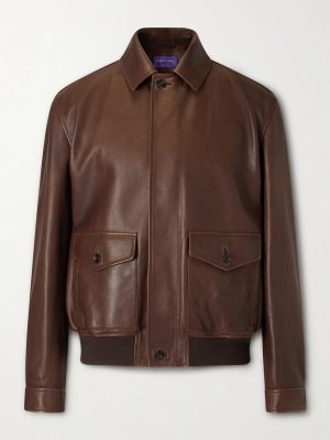 Leather Bomber Jacket Leather Bomber Jacket