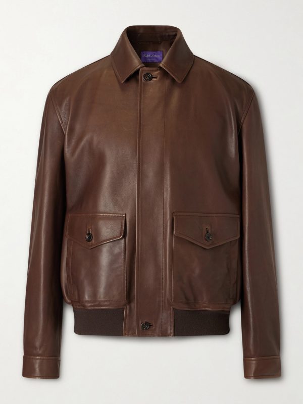 Leather Bomber Jacket