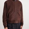 Suede Bomber Jacket - FR Suede Bomber Jacket - FR