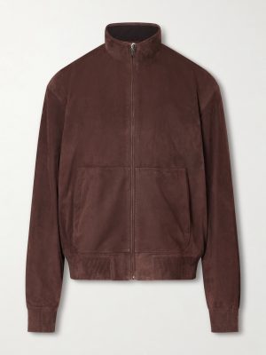 Suede Bomber Jacket