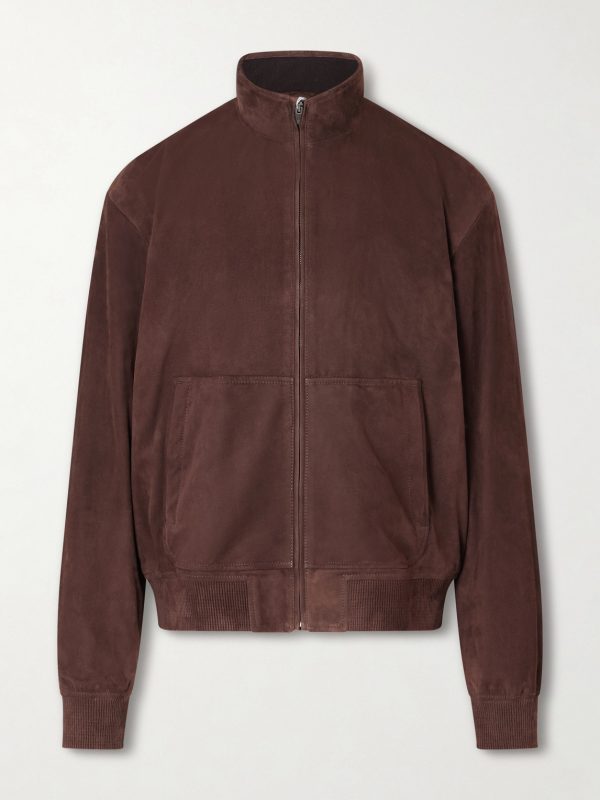 Suede Bomber Jacket Suede Bomber Jacket