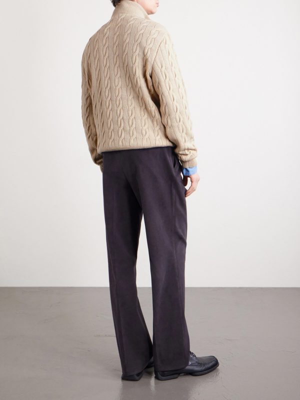 Cable-Knit Cashmere Sweater - BK