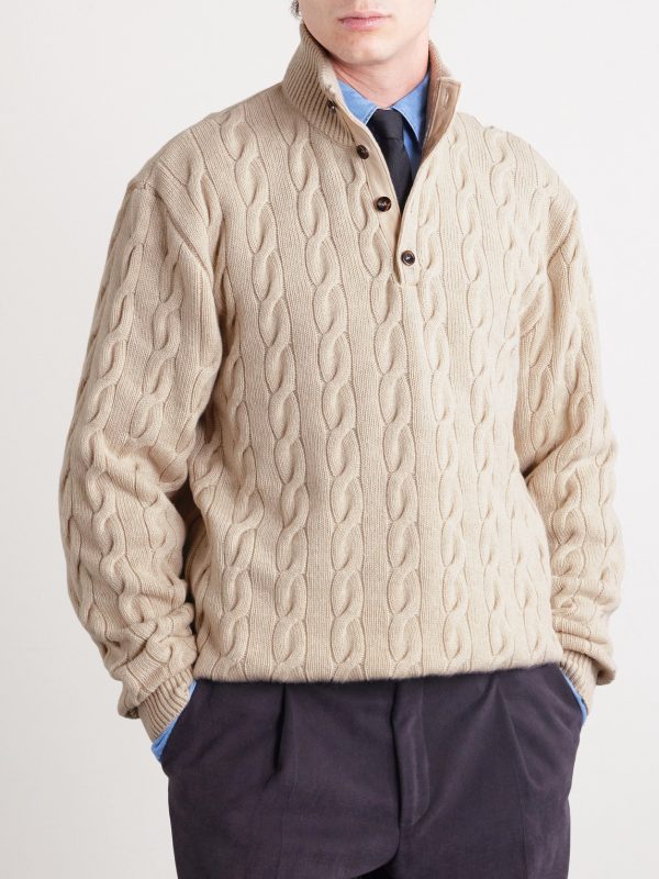 Cable-Knit Cashmere Sweater - FR