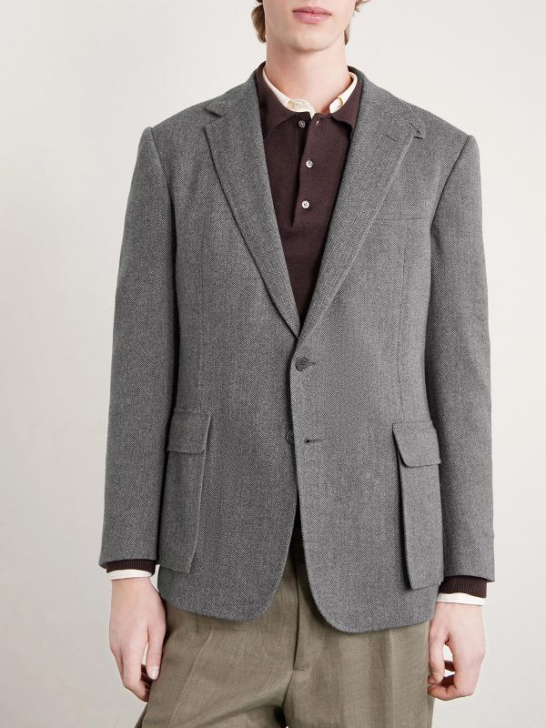 Herringbone Wool Jacket - FR Herringbone Wool Jacket - FR