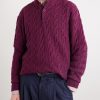 Cable-Knit Cashmere Sweater - FR
