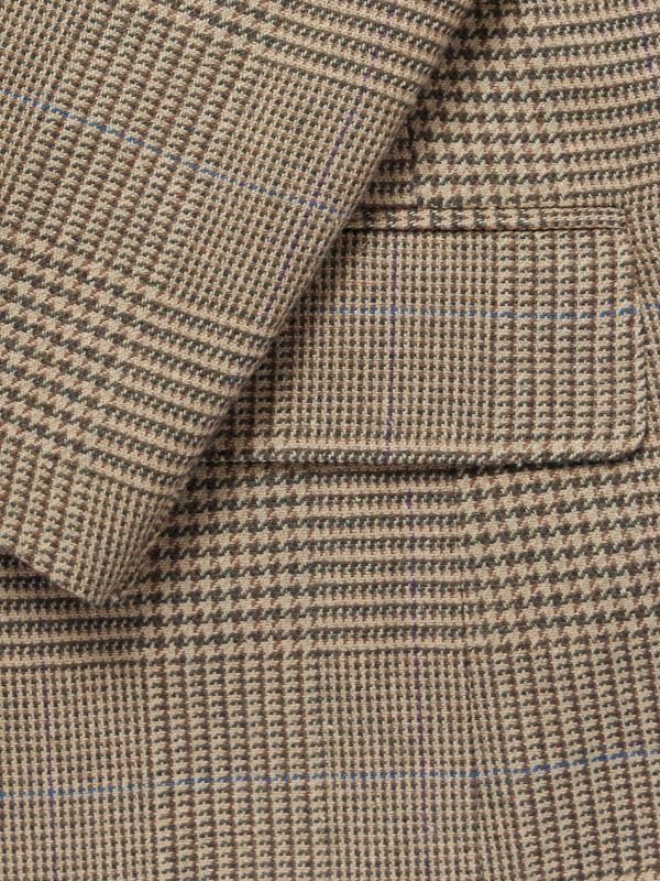 Checked Silk, Wool and Cashmere-Blend Suit Jacket - CU Checked Silk, Wool and Cashmere-Blend Suit Jacket - CU