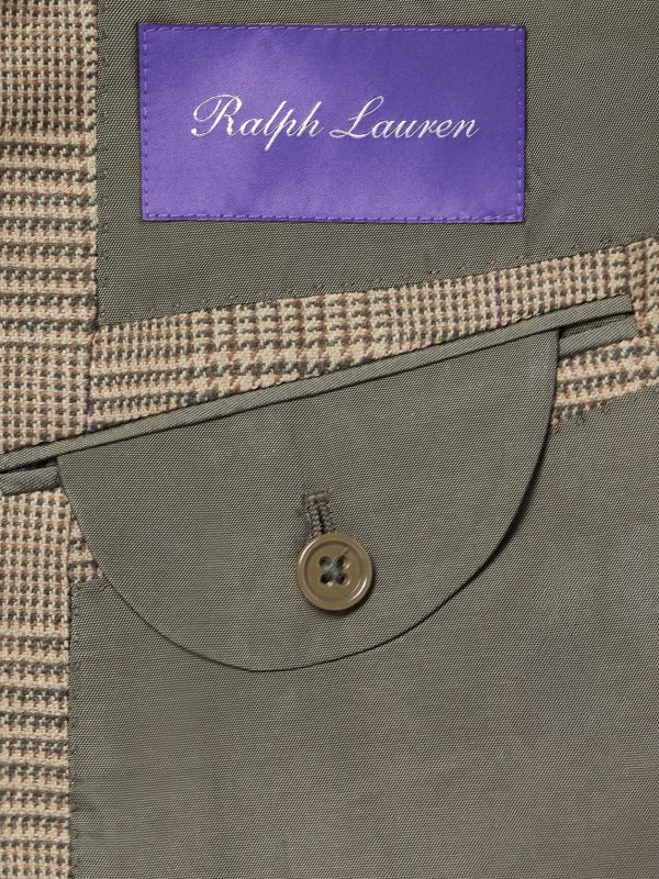Checked Silk, Wool and Cashmere-Blend Suit Jacket - E1 Checked Silk, Wool and Cashmere-Blend Suit Jacket - E1