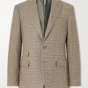 Checked Silk, Wool and Cashmere-Blend Suit Jacket Checked Silk, Wool and Cashmere-Blend Suit Jacket