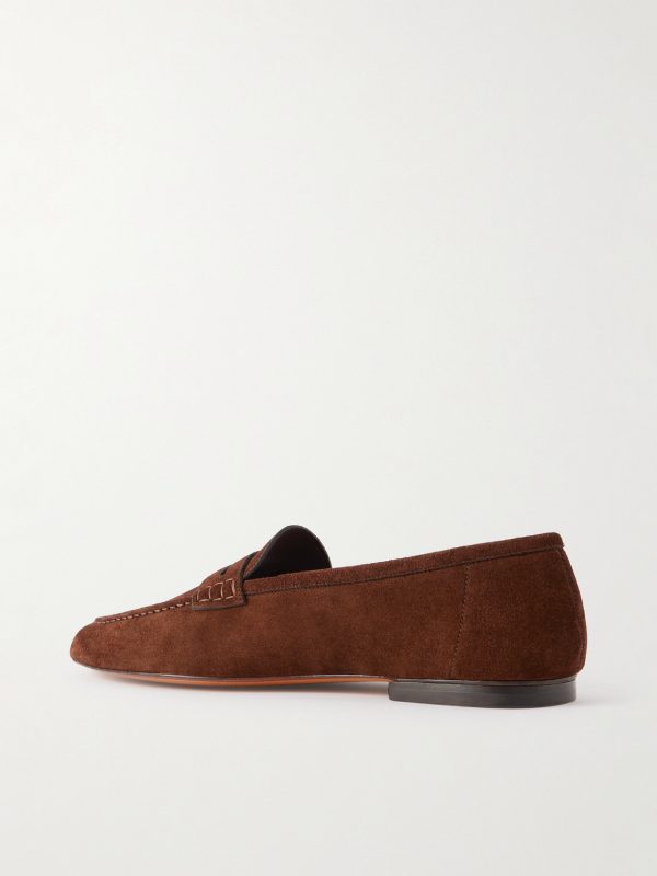 Suede Penny Loafers - BK Suede Penny Loafers - BK