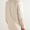 Aston Herringbone Cotton Shirt - BK