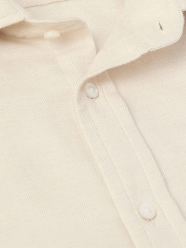 Aston Herringbone Cotton Shirt - CU