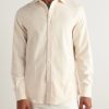 Aston Herringbone Cotton Shirt - FR