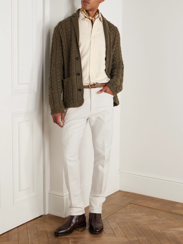 Aston Herringbone Cotton Shirt - OU
