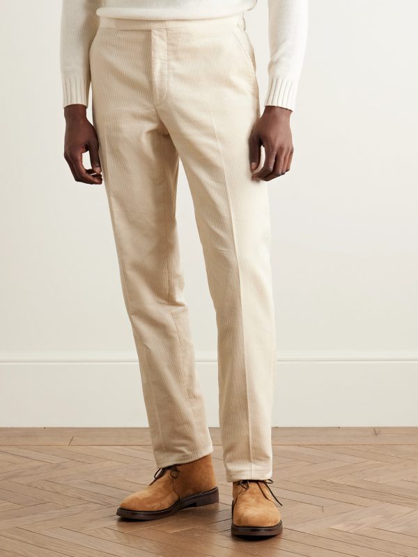 Gregory Straight-Leg Cotton-Corduroy Trousers - FR Gregory Straight-Leg Cotton-Corduroy Trousers - FR