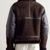 Lutton Aviator Leather-Trimmed Shearling Jacket - BK Lutton Aviator Leather-Trimmed Shearling Jacket - BK