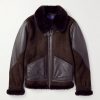 Lutton Aviator Leather-Trimmed Shearling Jacket Lutton Aviator Leather-Trimmed Shearling Jacket