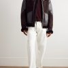 Lutton Aviator Leather-Trimmed Shearling Jacket - OU Lutton Aviator Leather-Trimmed Shearling Jacket - OU