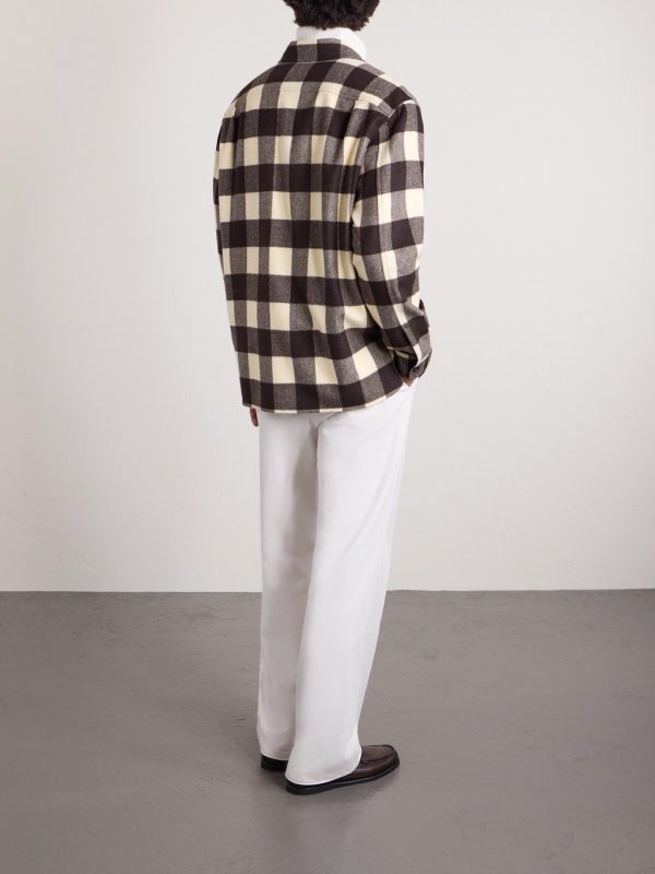 Gable Checked Wool Shirt - BK
