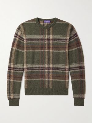 Checked Alpaca-Blend Sweater Checked Alpaca-Blend Sweater