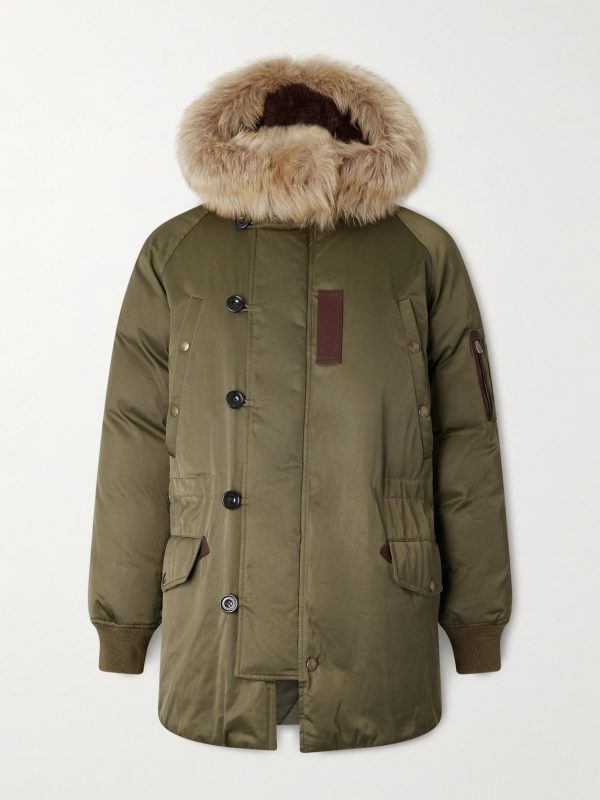 Shearling-Trimmed Shell Down Jacket Shearling-Trimmed Shell Down Jacket