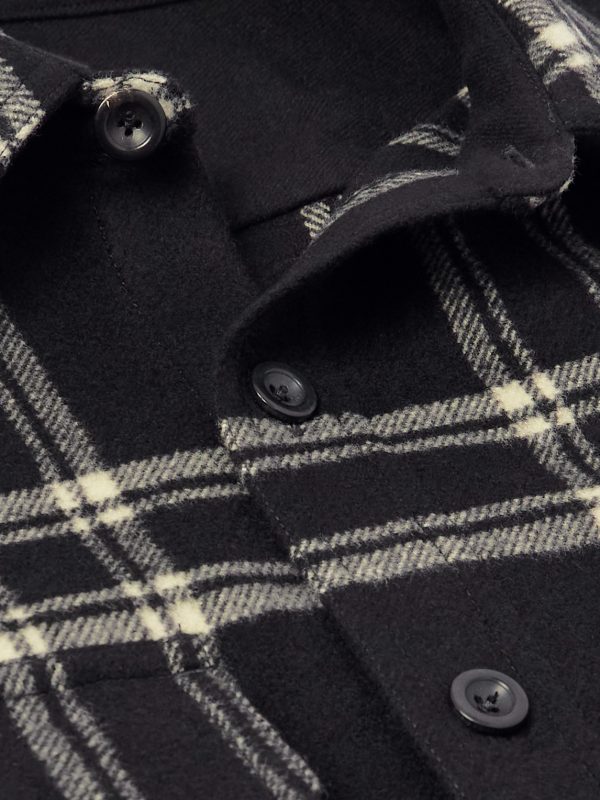 Gable Checked Wool-Flannel Shirt - CU Gable Checked Wool-Flannel Shirt - CU