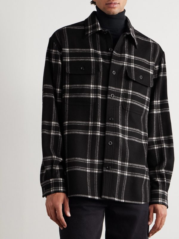 Gable Checked Wool-Flannel Shirt - FR Gable Checked Wool-Flannel Shirt - FR