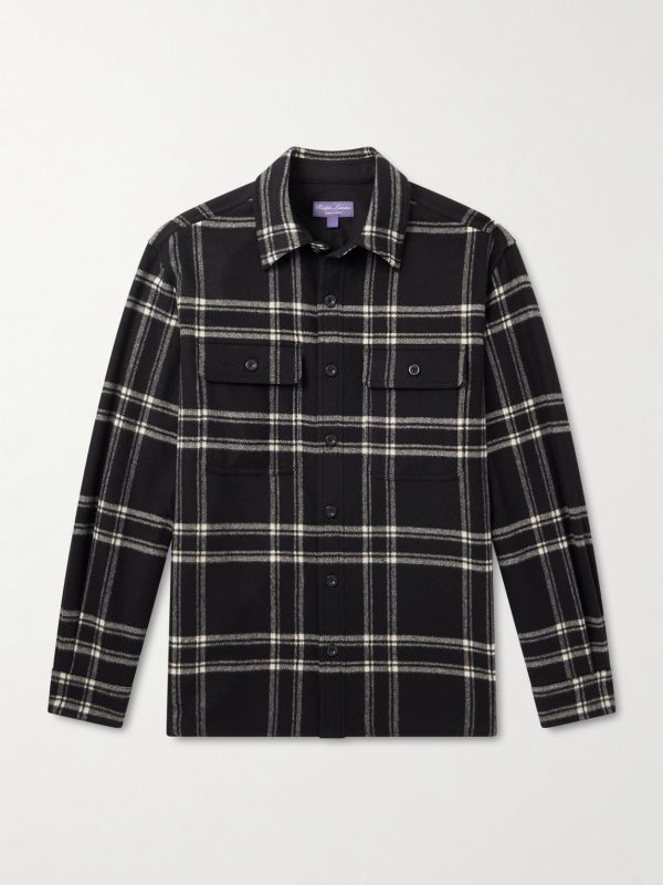 Gable Checked Wool-Flannel Shirt Gable Checked Wool-Flannel Shirt