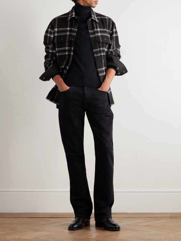 Gable Checked Wool-Flannel Shirt - OU Gable Checked Wool-Flannel Shirt - OU