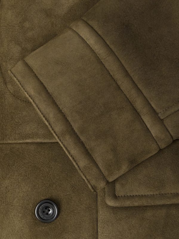 Double-Breasted Shearling Jacket - E1 Double-Breasted Shearling Jacket - E1