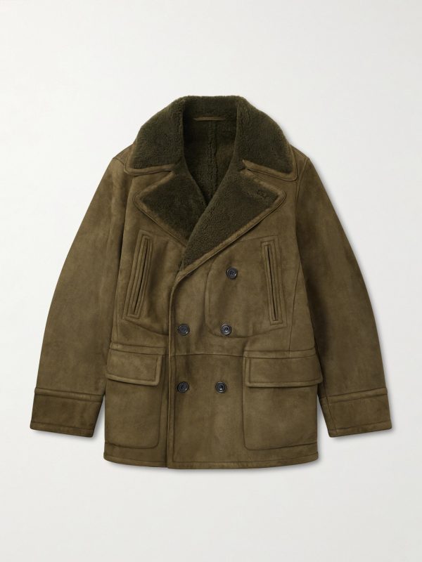 Double-Breasted Shearling Jacket Double-Breasted Shearling Jacket