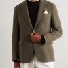 Hadley Brushed Cashmere and Wool-Blend Blazer - FR Hadley Brushed Cashmere and Wool-Blend Blazer - FR