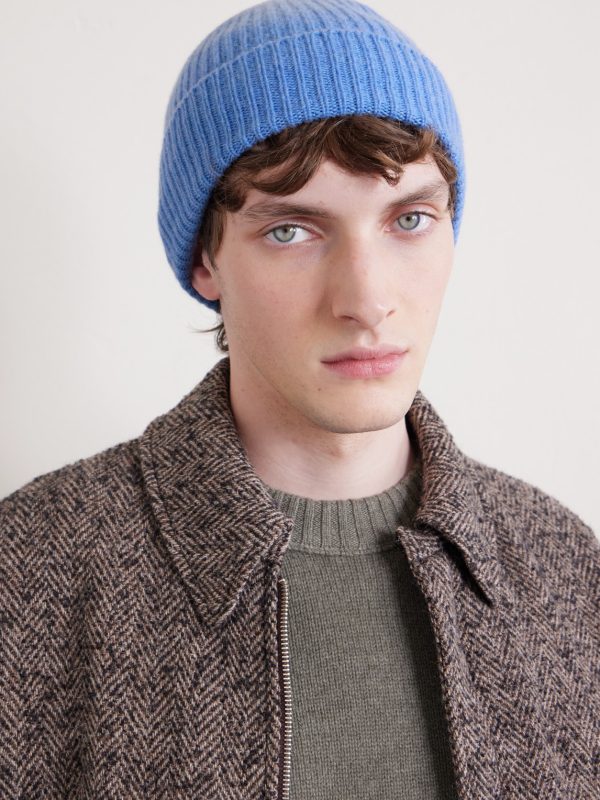 Ribbed Cashmere Beanie - OU Ribbed Cashmere Beanie - OU