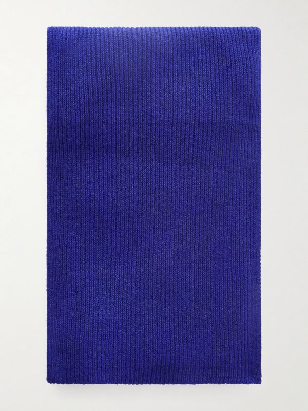Ribbed Cashmere Scarf