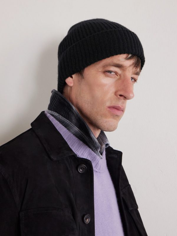 Ribbed Cashmere Beanie - CU Ribbed Cashmere Beanie - CU