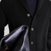Duncan Shawl-Collar Ribbed Merino Wool and Cashmere-Blend Cardigan - CU Duncan Shawl-Collar Ribbed Merino Wool and Cashmere-Blend Cardigan - CU