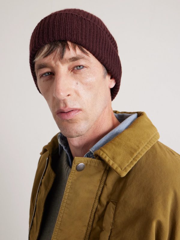 Ribbed Cashmere Beanie - FR