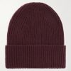 Ribbed Cashmere Beanie