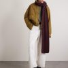 Ribbed Cashmere Scarf - OU Ribbed Cashmere Scarf - OU