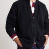 Zack Ribbed Cashmere Cardigan - FR