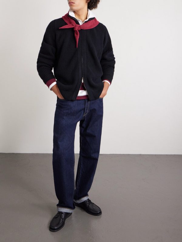 Zack Ribbed Cashmere Cardigan - OU