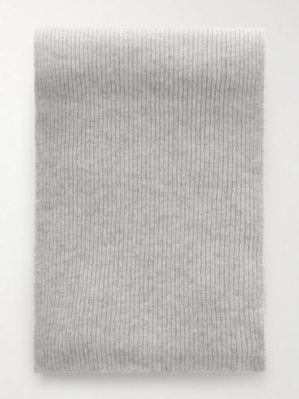 Ribbed Cashmere Scarf