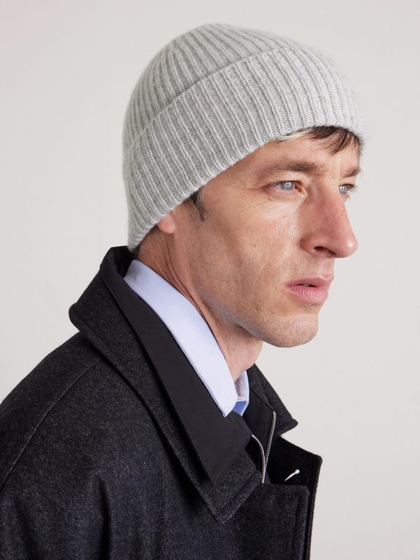 Ribbed Cashmere Beanie - FR Ribbed Cashmere Beanie - FR