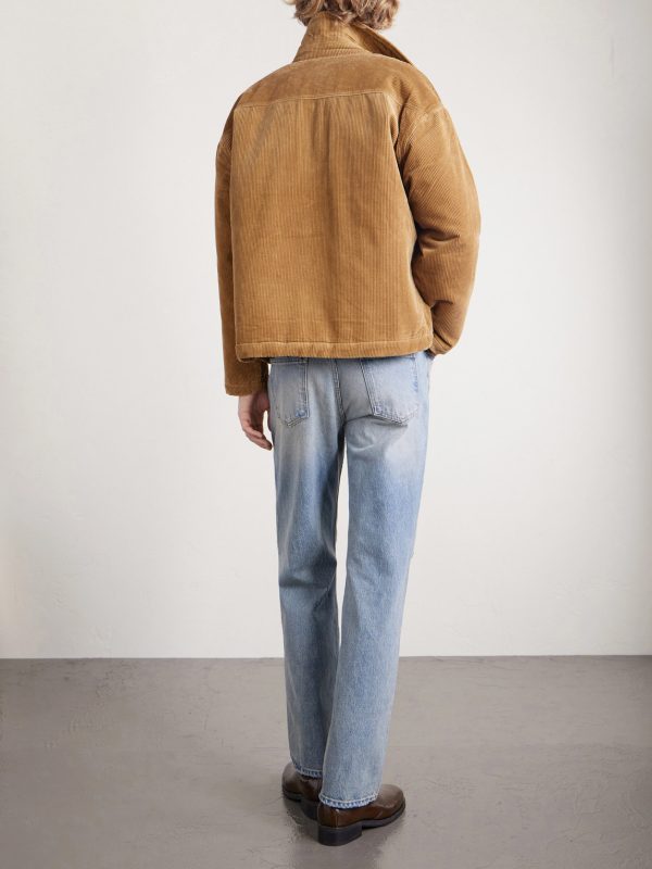 Straight-Leg Distressed Jeans - BK Straight-Leg Distressed Jeans - BK